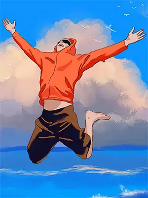 醉酒望明月